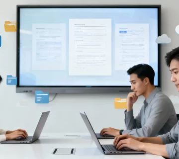 document management system in a modern digital workspace