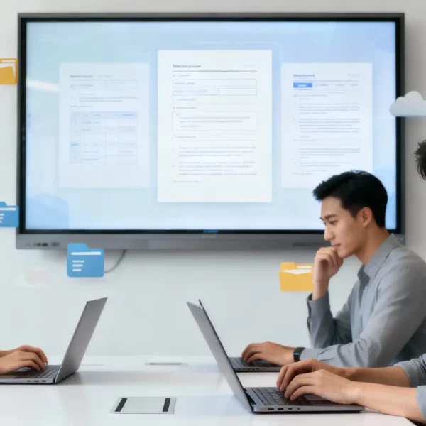 document management system in a modern digital workspace